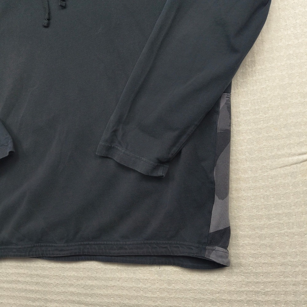 Nike Mens XL Black Camo Colorblock‎ Graphic Pullover Hoodie 833873-010 Cotton - Picture 3 of 12